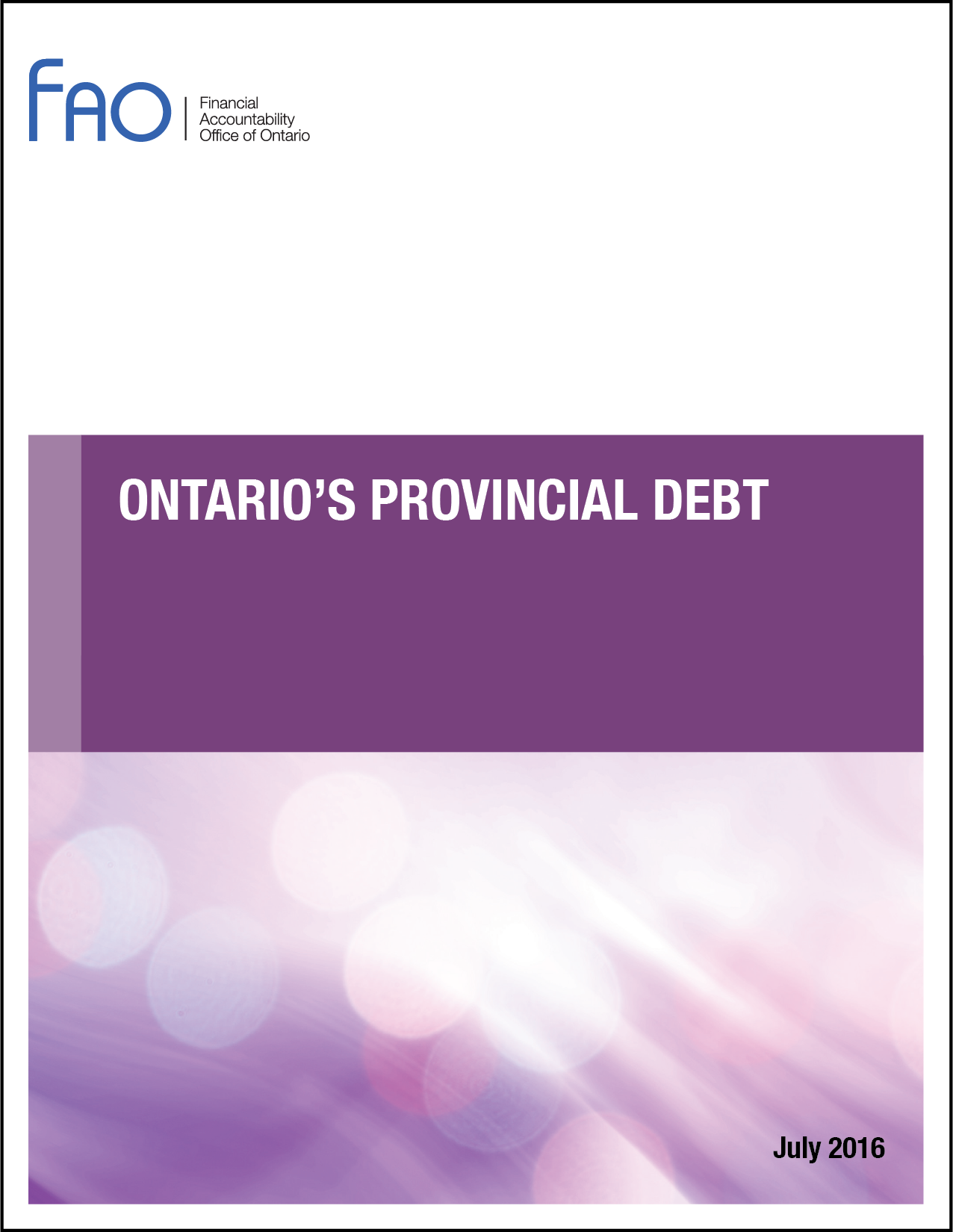 Ontario’s Provincial Debt